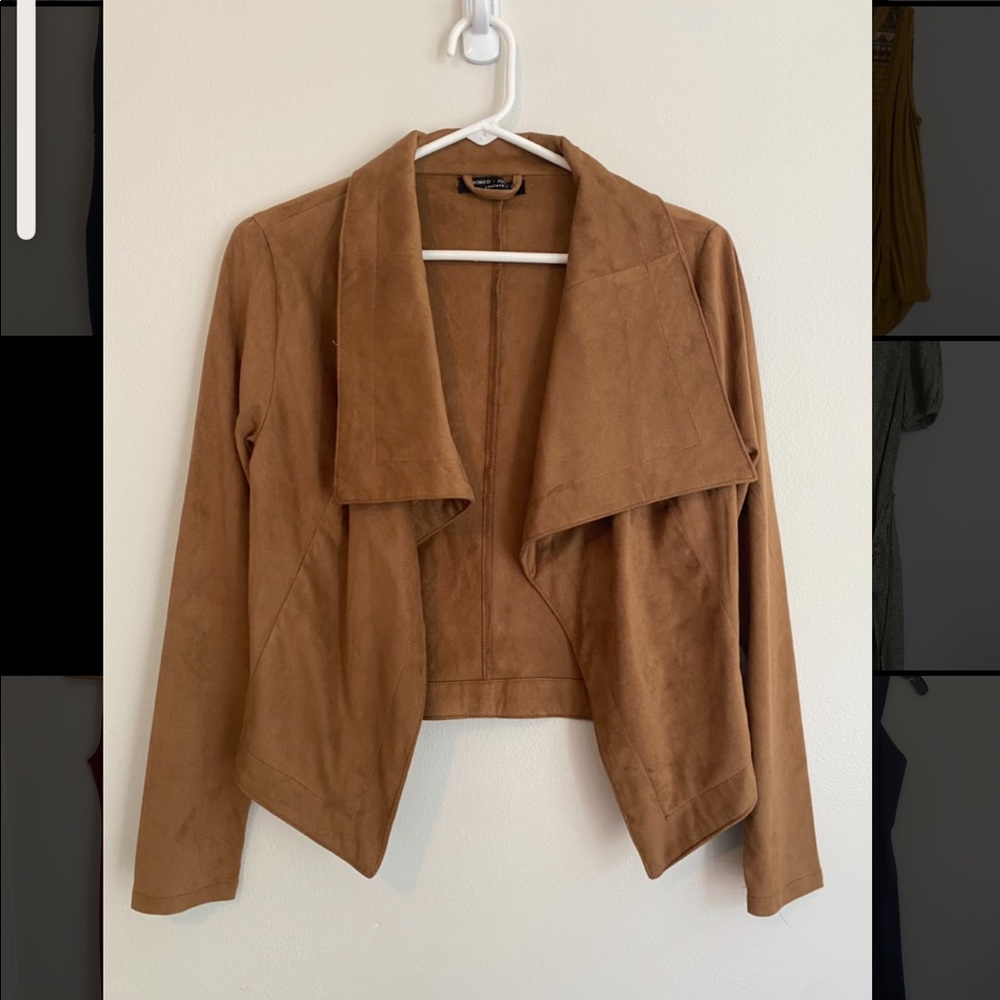 Suede Camel Jacket Size XS